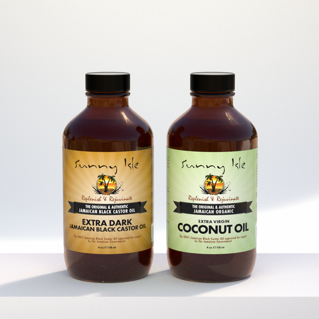 Extra Dark Jamaican Black Castor Oil & Coconut Oil Bundle